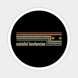 Suicidal Tendencies Cassette Stripes Magnet